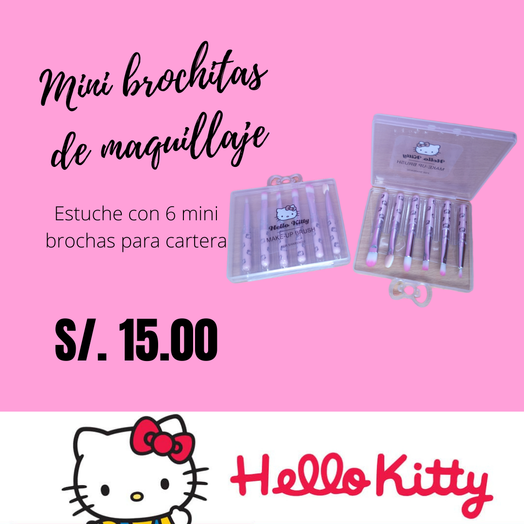 Mini Brochas Hello Kitty
