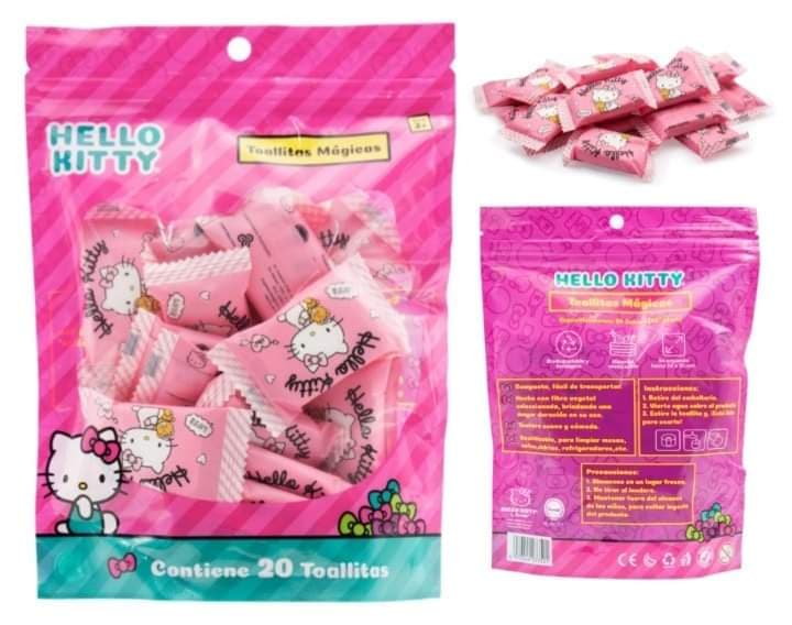 Toallitas comprimidas Hello Kitty